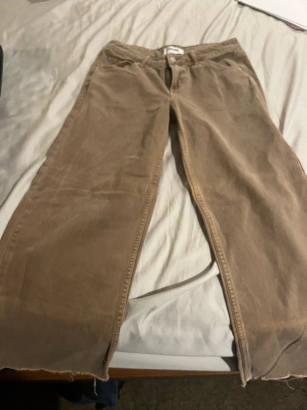 RSQ Women's Wide-Leg Corduroy Jeans in Tan